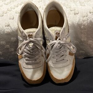 Gola Women's leopard/zebra print White and Brown Sneakers